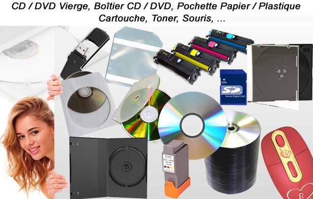 DVD vierge, CD vierge, CDRW, Blu-ray vierge, DVDRW, DL, DVDR pas cher