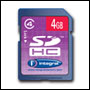 Carte memoire SDHC 4Go Classe 4 Integral