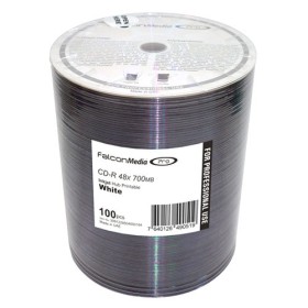 100 CD-R vierge 48x FTI SMART WHITE Imprimable Jet d'encre et Thermique