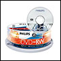 25 DVD-RW vierge 4x Philips 4.7Go en Spindle