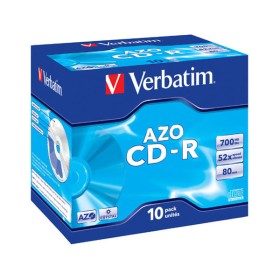 10 CD-R vierge 52x Verbatim 700Mo Datalife Plus en Jewel case