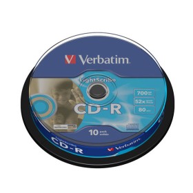 10 CD-R vierge 52x Verbatim 700Mo LightScribe Super Azo en Spindle