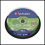 10 CD-RW vierge 8-10x 700Mo DatalifePlus Verbatim en Spindle - 43480