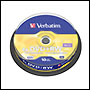 10 DVD+RW vierge 4x Verbatim 4.7Go Advanced AZO en Spindle - 43488