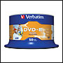 DVD-R 16x 4.7Go x50 Imprimable Jet d'Encre Verbatim en Spindle 50 pcs