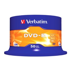 DVD-R vierge Verbatim 16x 4.7Go en Spindle 50 pcs
