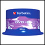 50 DVD+R vierge Verbatim 16x 4.7Go en spindle - 43550