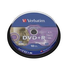 DVD+R vierge 16x Verbatim 4.7Go Lightscribe Spindle 10 pcs