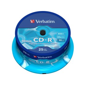 CD-R vierge 90min 40x 800Mo Verbatim en Spindle 25 pcs