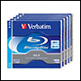 5 Blu-Ray Disc 2x Verbatim 25Go en Jewel case de 1