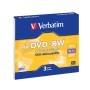 3 DVD+RW vierge 4x Verbatim 4.7Go Matt Silver en Jewel case - 43636