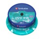 DVD-RW vierge 4x Verbatim 4.7Go Matt Silver en Spindle 25 pcs