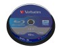 10 Bluray vierge 25 go 4x Verbatim en Spindle