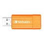 Cle USB 4 go Verbatim Pinstripe Orange Volcanique - 47394
