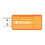 Cle USB 4 go Verbatim Pinstripe Orange Volcanique - 47394