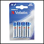 Piles Alcalines Verbatim LR6 Blister de 4