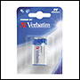 Pile Alcaline Verbatim 9V Blister de 1