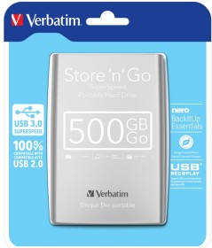 Disque Dur Externe 2.5 USB 3.0 Store'n'Go 500Go Verbatim