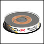10 CD-R 48x Omega Freestyle 700Mo DJ Vinyl Noir