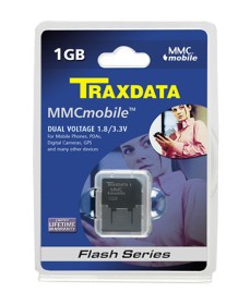 Carte Multimedia MMC MOBILE 1Go Traxdata