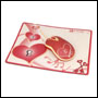 Tapis de souris G Cub anti slide - Heart and Soul - Rouge & Cream - dstk GME-20S