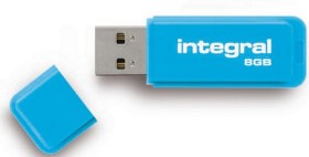 Cl USB 8Go Integral Bleu Neon