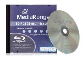 Blu-ray vierge MediaRange 2x 25Go en Jewel case 1 pcs