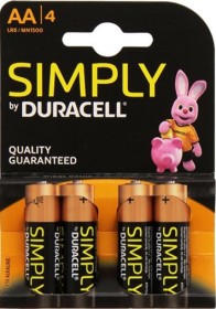 Piles Alcalines Duracell LR06 - AA - MN1500 Blister de 4