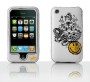 Coque iPhone SMILEY'S Company en cuir 'Ganesh white' - dstk SC-AIPH-WH