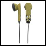 Ecouteurs Intra auriculaire Camouflage Elecom - Kaki-Noir