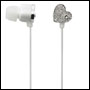 Ecouteurs Intra auriculaire Bijou TIARA Heart Elecom - Silver