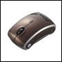 Souris Optique Sans Fil 'Prumie' USB 3 bout + mol Tilt - Marron