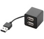 Hub 4 ports USB 2.0 "CUBE" Noir - dstk 13512