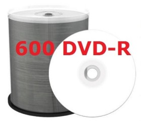 600 DVD-R vierge MediaRange 16x 4.7Go Imprimable jet d'encre en cloche de 100 de pices